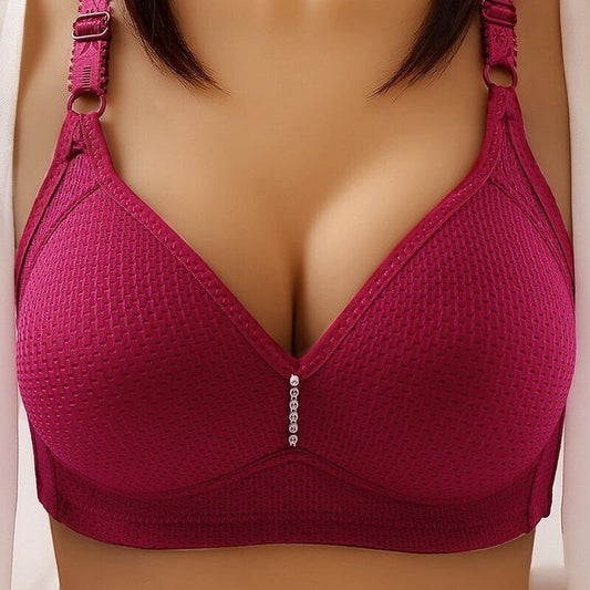 2022 Plus Size Bra Women Underwear Wire Free Comfort Soft Breathable