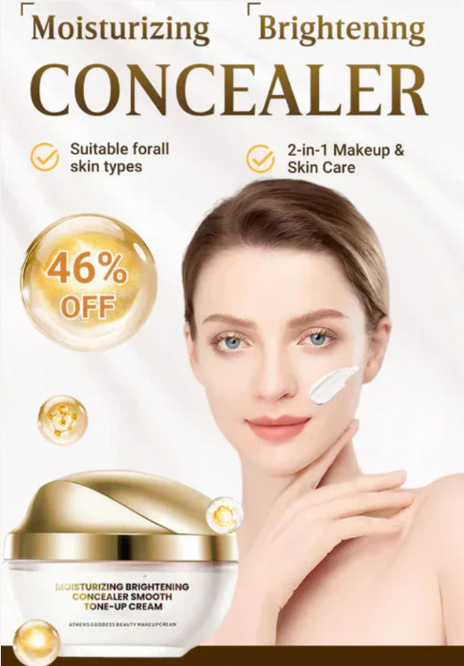 💗 Moisturizing Brightening Concealer Smooth Tone-Up Cream ✨ Buy 1 Get 1 Free